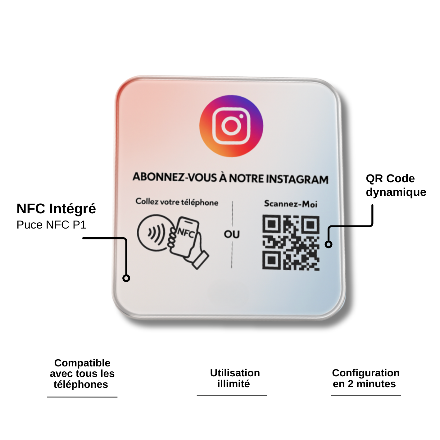 Iplak Instagram (NFC & QR CODE)