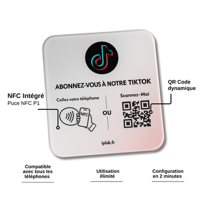 Iplak TikTok (NFC & QR CODE)